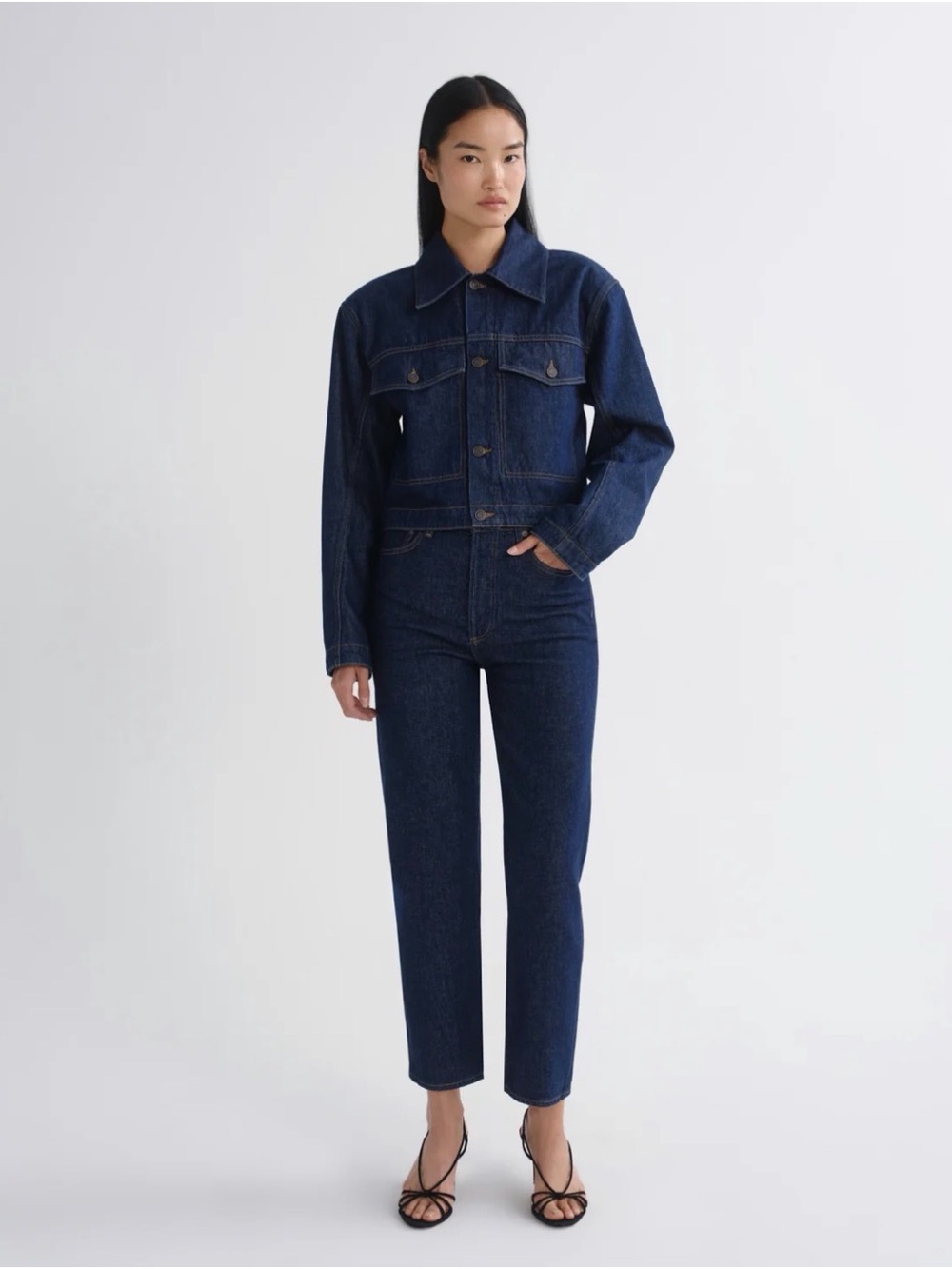 AGOLDE Women’s 90s Pinch Waist Crop Jeans (Comfort Stretch), Indigo, Size 29
